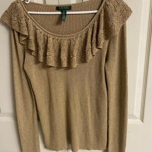 Lauren Ralph Lauren Sweater Ruffle Neck